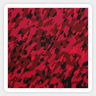 Camouflage - Crimson Sticker